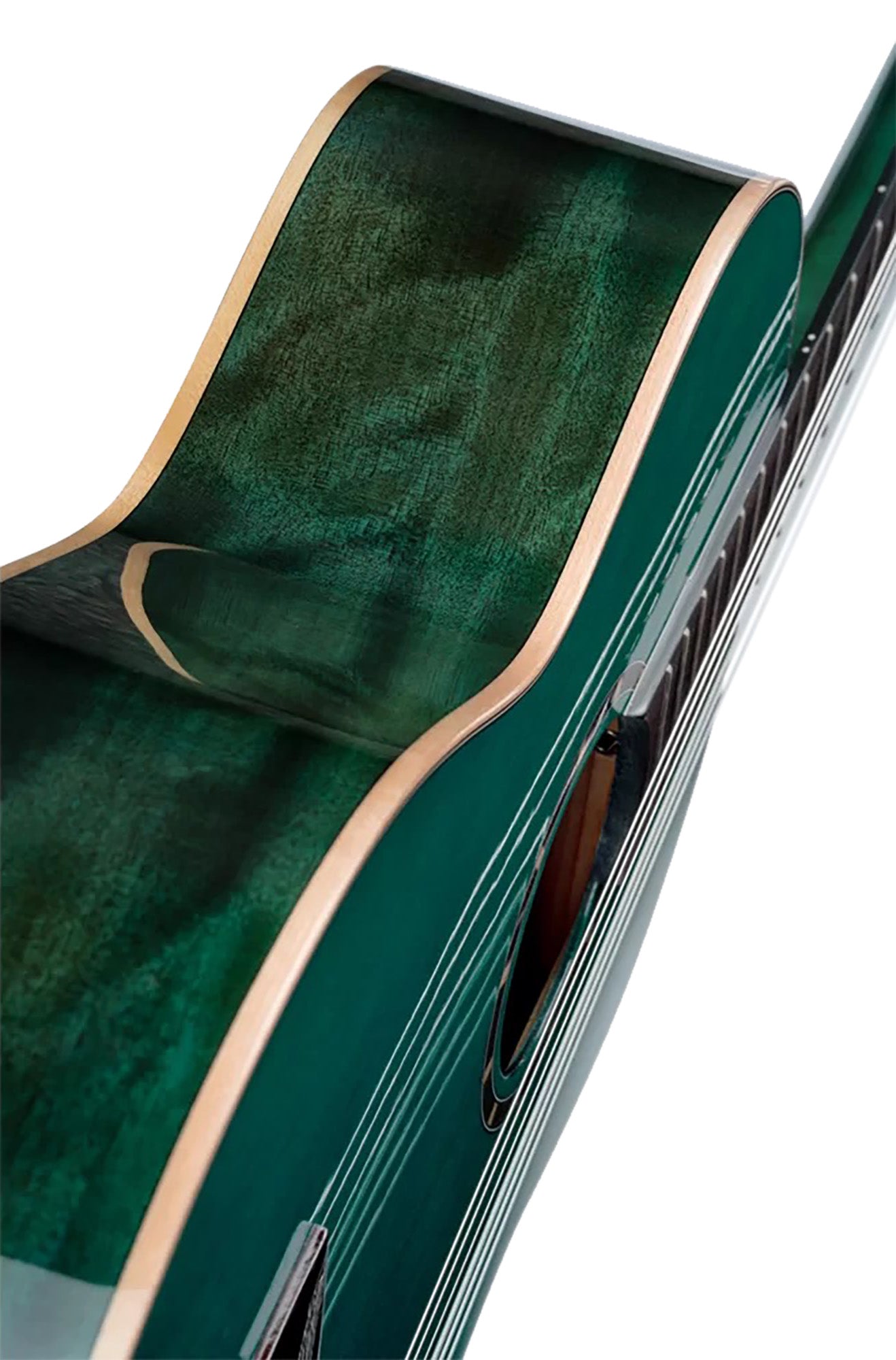 R121SNOC, modèle Slim Neck, table épicéa, fond & éclisses acajou, manche acajou (sillet 48 mm), housse, bleu océan brillant