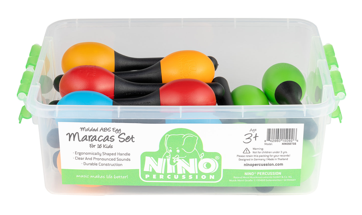 LOT NINO 16 MARACAS SHAKER SMALL + boite de rangement
