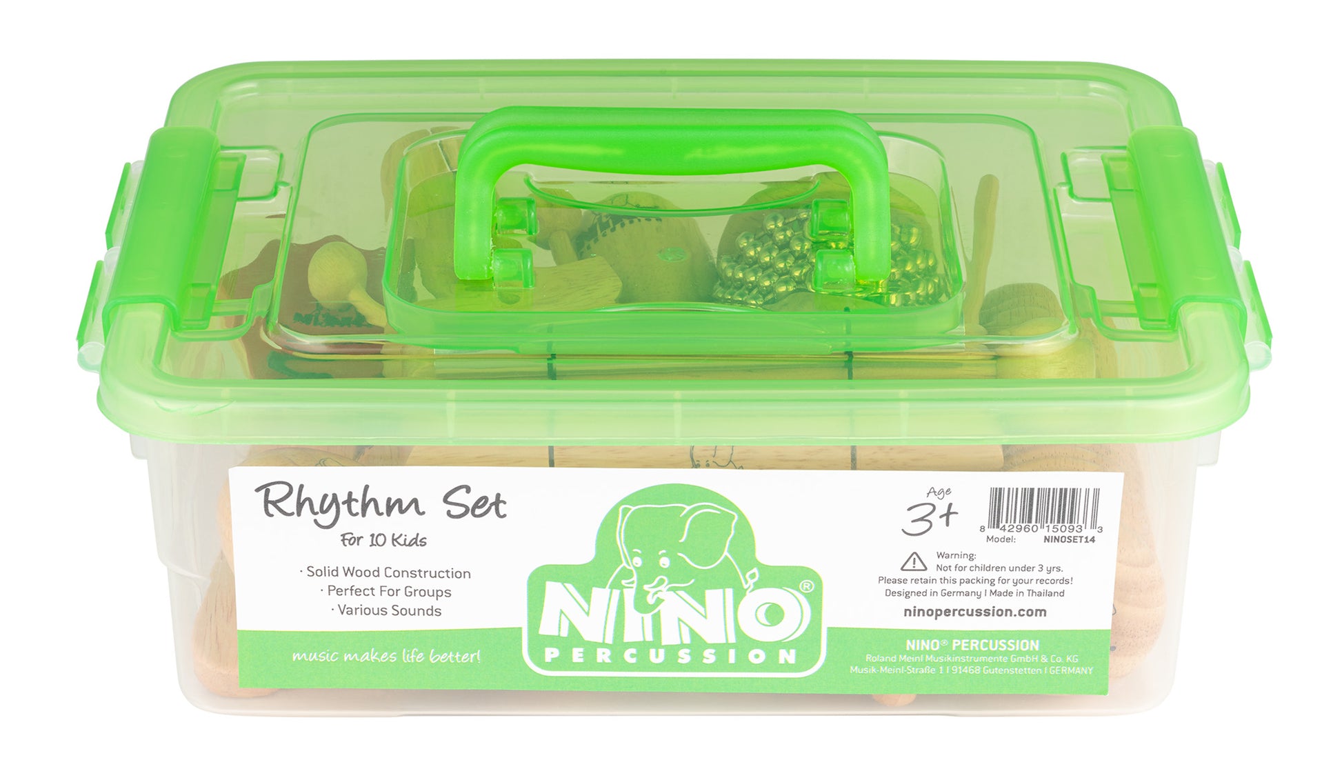 LOT NINO 10 PERCUSSIONS AVEC BOITE RANGEMENT