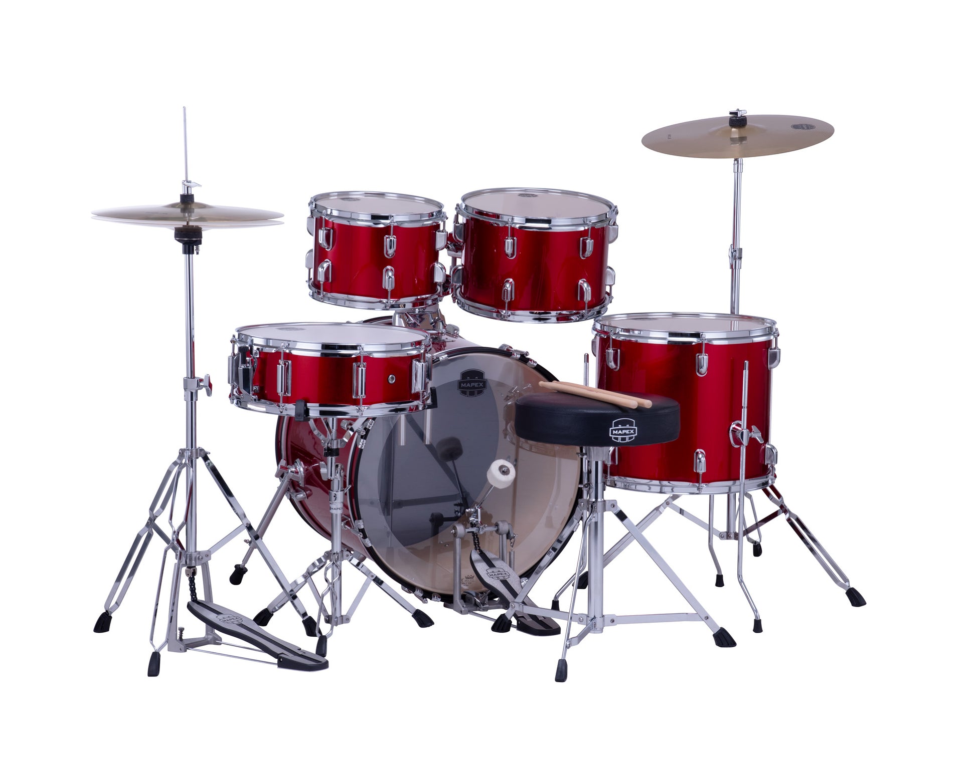 MAPEX COMET FUSION 20 5F INFRA RED COMPLETE AVEC HARDWARE, SIEGE ET CYMBALES