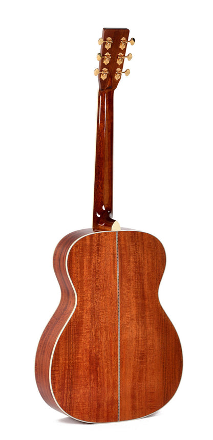 Modèle OMK2-42, édition spéciale, Forme 000, table Koa flammé massif, f/e Koa flammé, soft case, naturel brillant