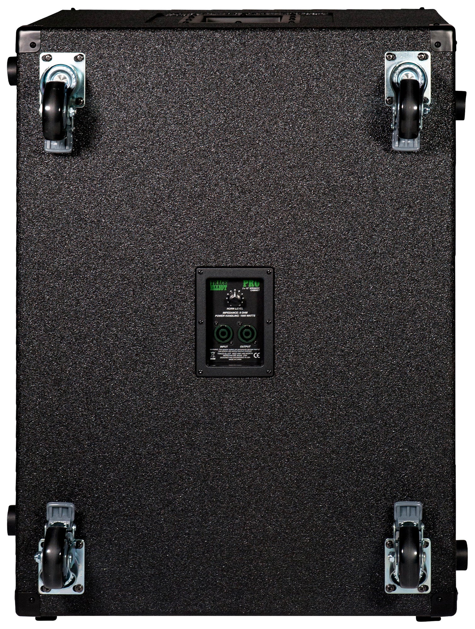 Enceinte basse 1000W, HP 2x 12", tweeter à compression HF Trace Elliot, compatible avec la tête d'ampli TE-1200, finition noir