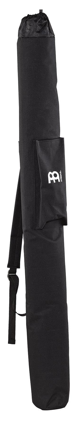 Housse pour didgeridoo droit, 135cm, nylon renforcé, sangle rembourrée, pochette extérieure, noir