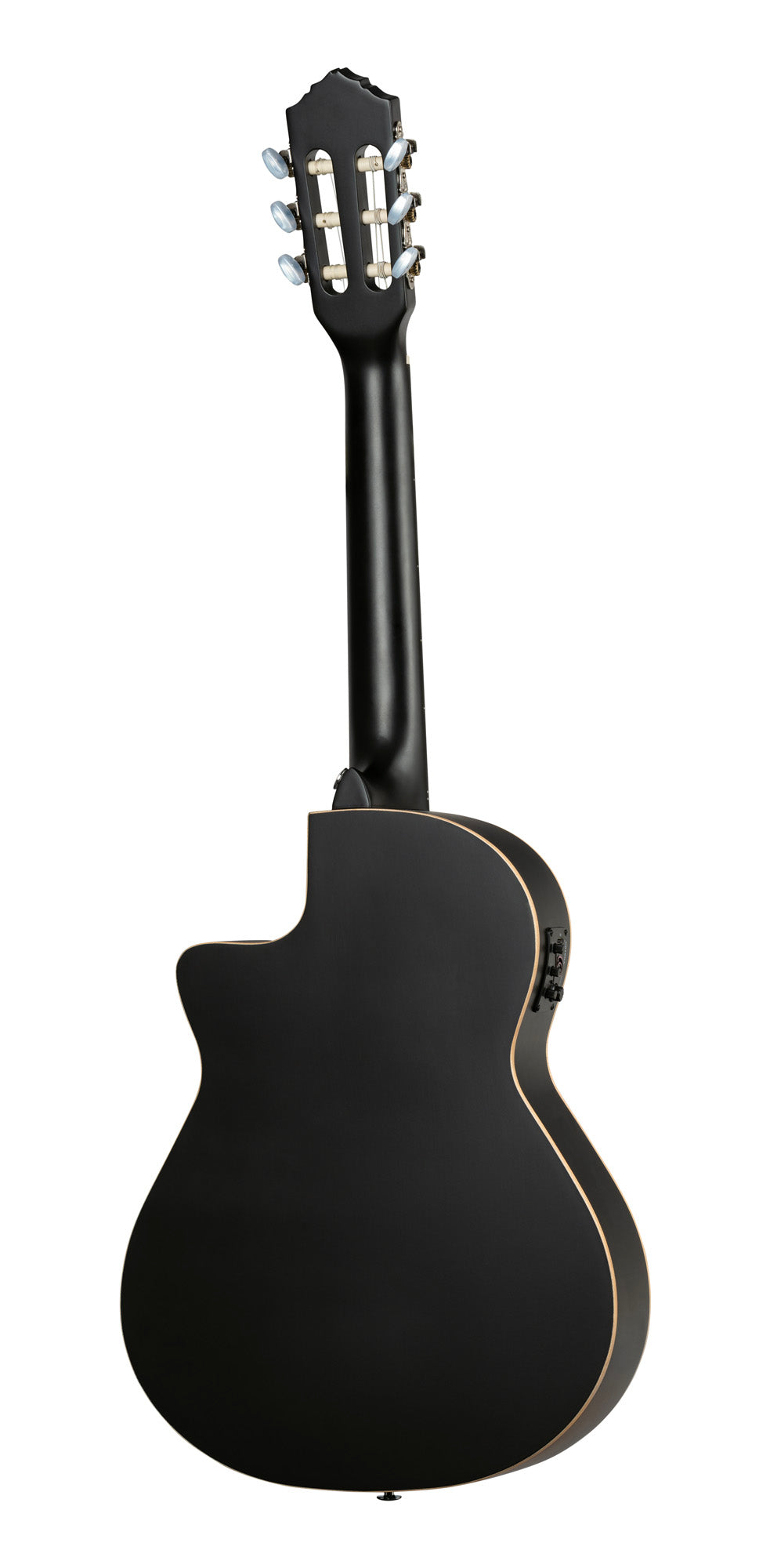 RCE12534-SBK, corps Thinline, pan coupé, EQ Magus X/G, table épicéa, f/e acajou, sillet 45 mm, housse, noir satiné