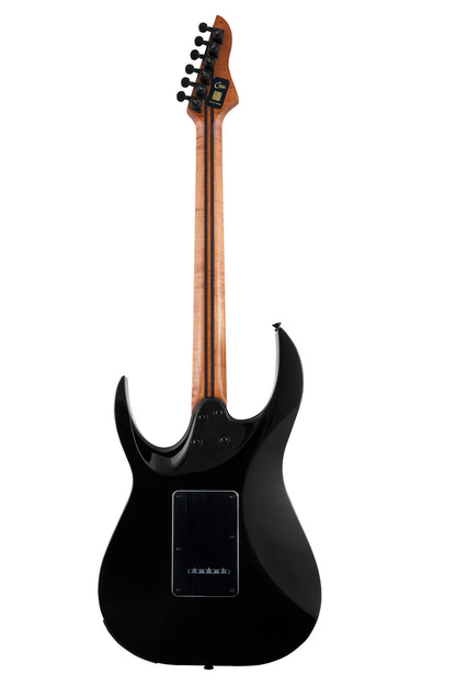 GTRS M810, corps aulne, manche érable torréfié, table loupe de peuplier, touche palissandre, processeur GTRS, natural burst