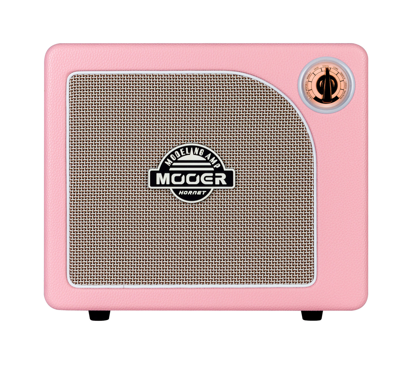 Ampli HORNET PINK, 15W, HP 6.5", 9 modélisations d'amplis haute-qualité, effets Modulation/Délai/Réverb, rose