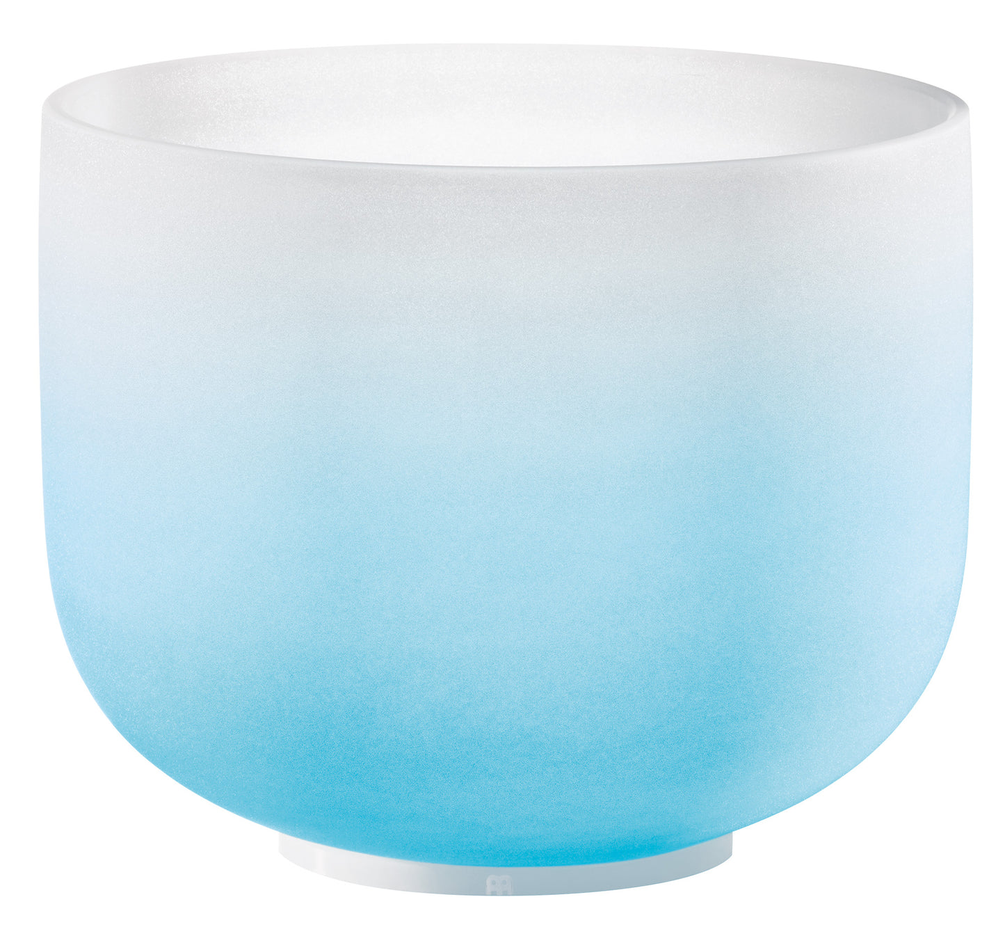 SINGING BOWL SONIC ENERGY CRISTAL 10" light blue, throat chakra, G4 392hz, quartz, couleur effet gelé