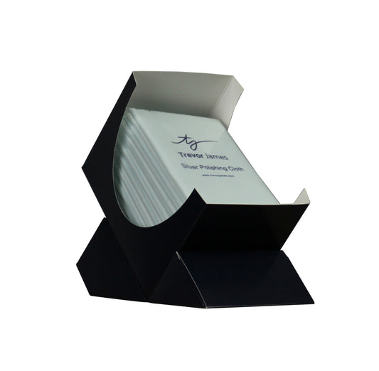 Boîte de 12 étoffes d'entretien pour argenture Trevor James 5506 (30 x 45 cm)