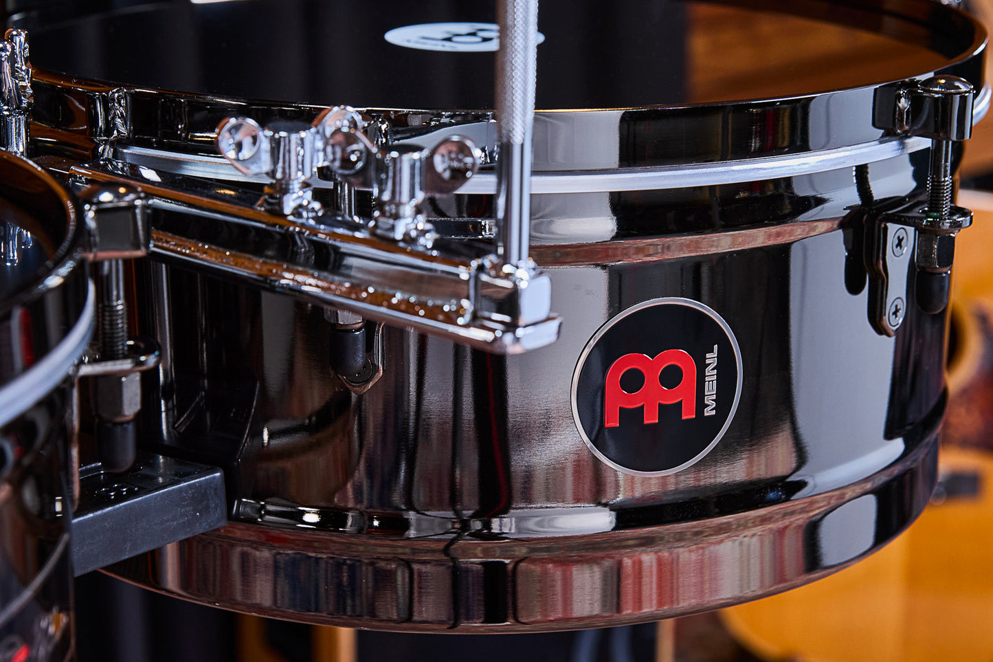 Jeu timbales 14 & 15" Diego Camacho, acier inoxydable, support double embase