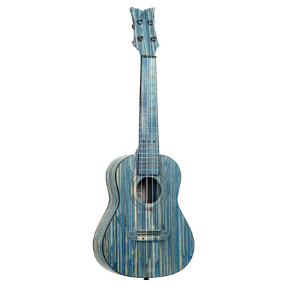 RUSWB-CC, modèle Concert, table bambou massif, fond et éclisses bambou massif, manche bambou, housse, stone washed satiné