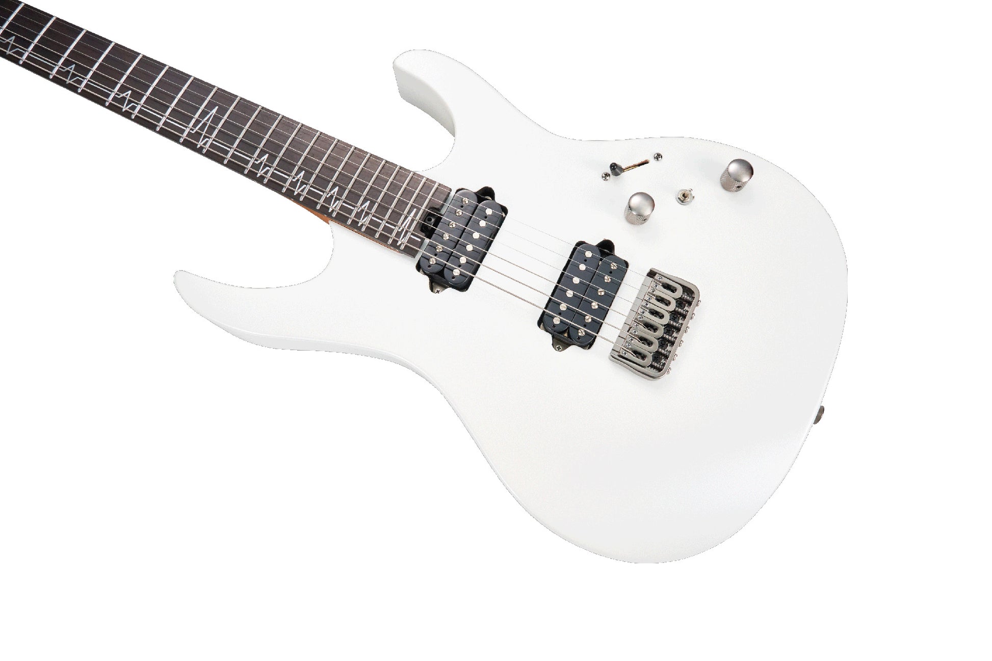 MOOER MMT100, corps aulne américain, manche érable torréfié, touche palissandre, pearl white, avec housse