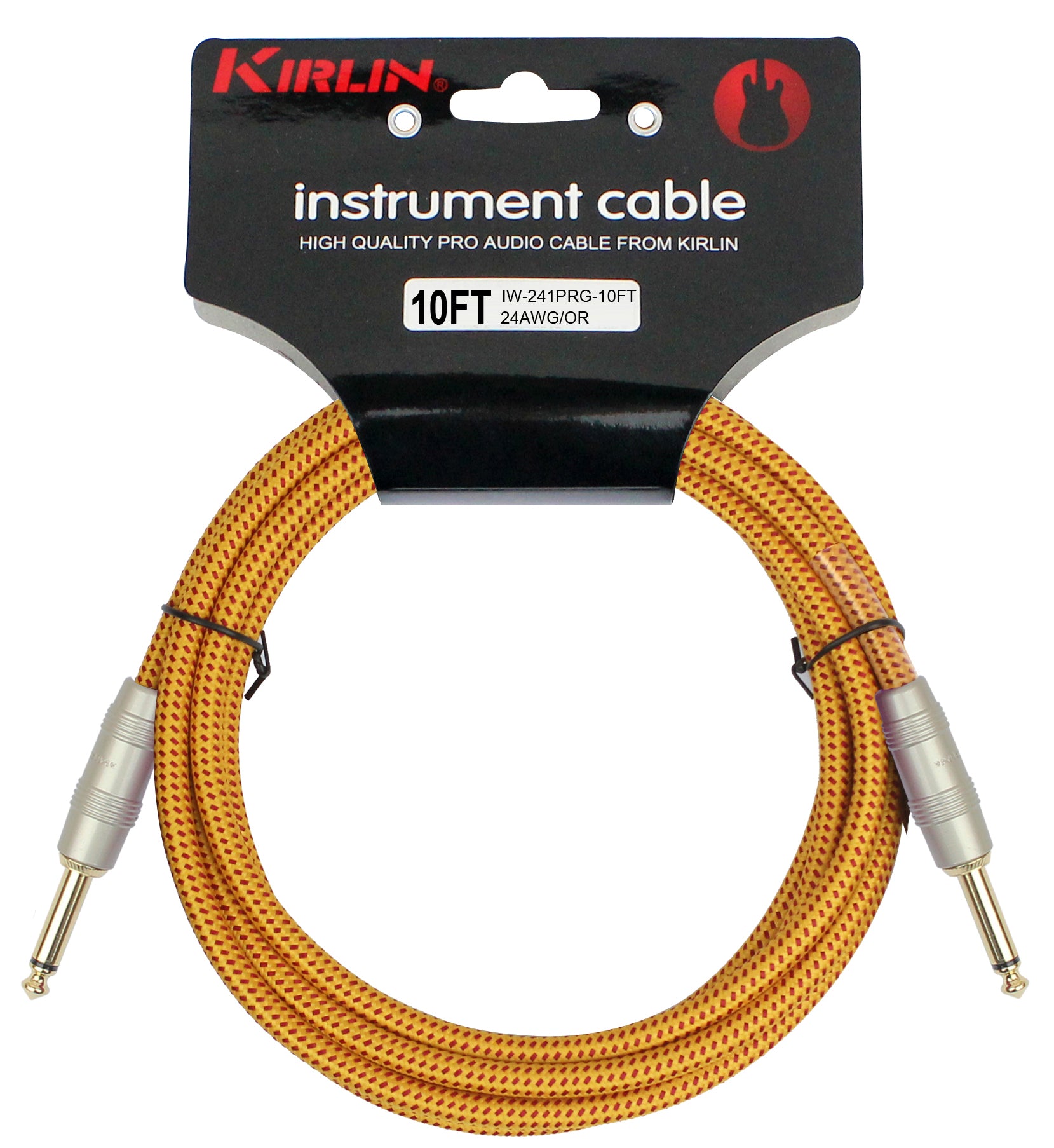 Câble instrument MEDIUM Jack/Jack, 3 mètres, orange