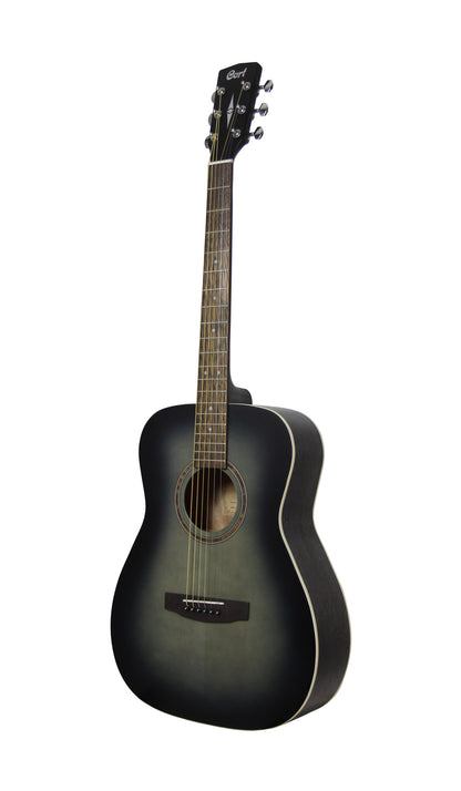 AF550, forme Concert, table épicéa, fond & éclisses acajou, manche acajou, touche & chevalet merbau, noir dégradé pores ouverts