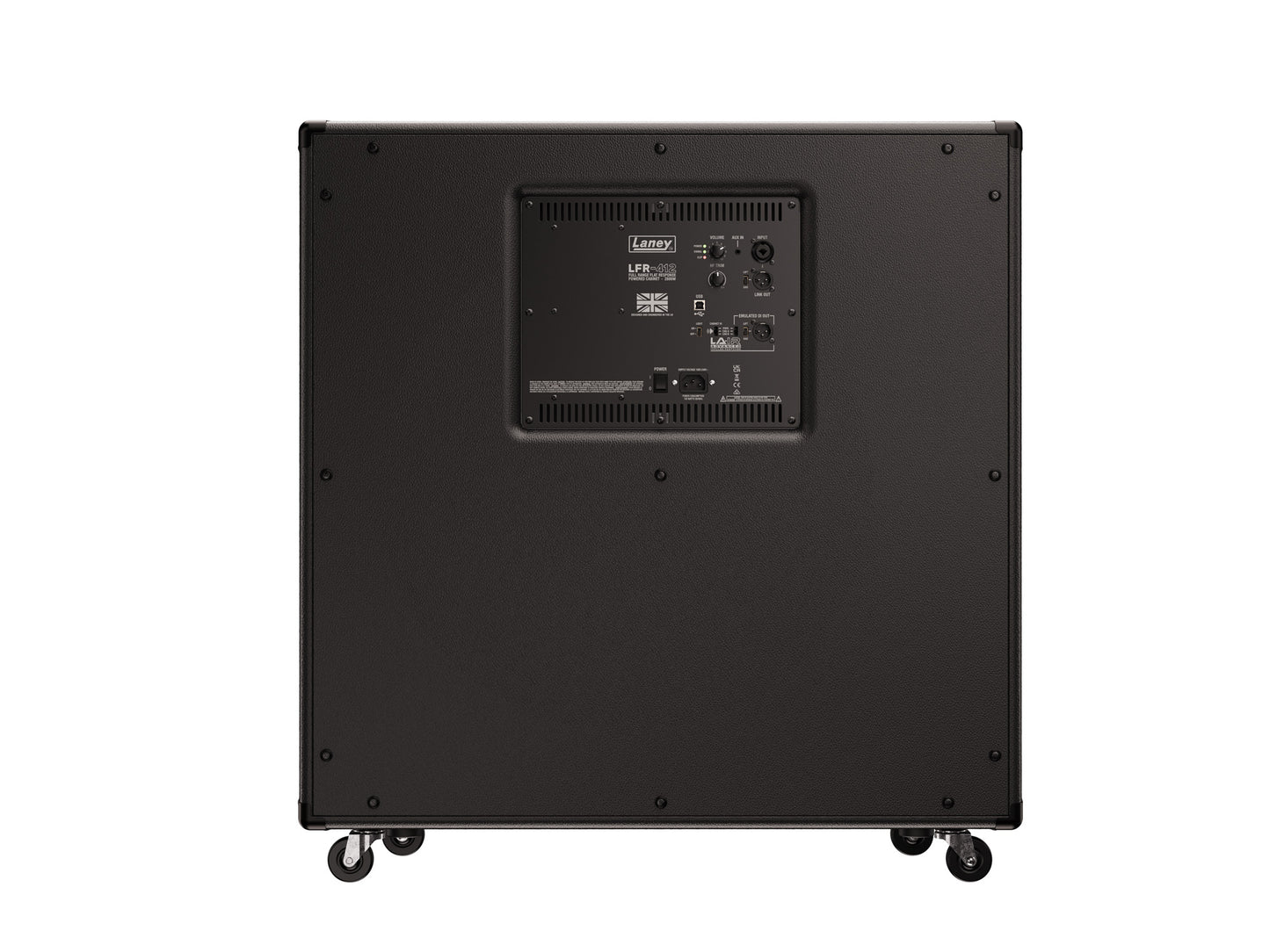 Enceinte amplifiée LFR-412, 2600W, 4x HP 12", compression Lavoce 1", entrée combinée XLR/Jack, émulations d'enceintes, noir