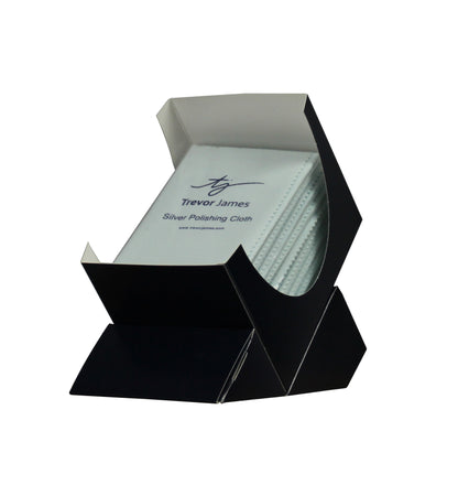 Boîte de 12 étoffes d'entretien pour argenture Trevor James 5506 (30 x 45 cm)