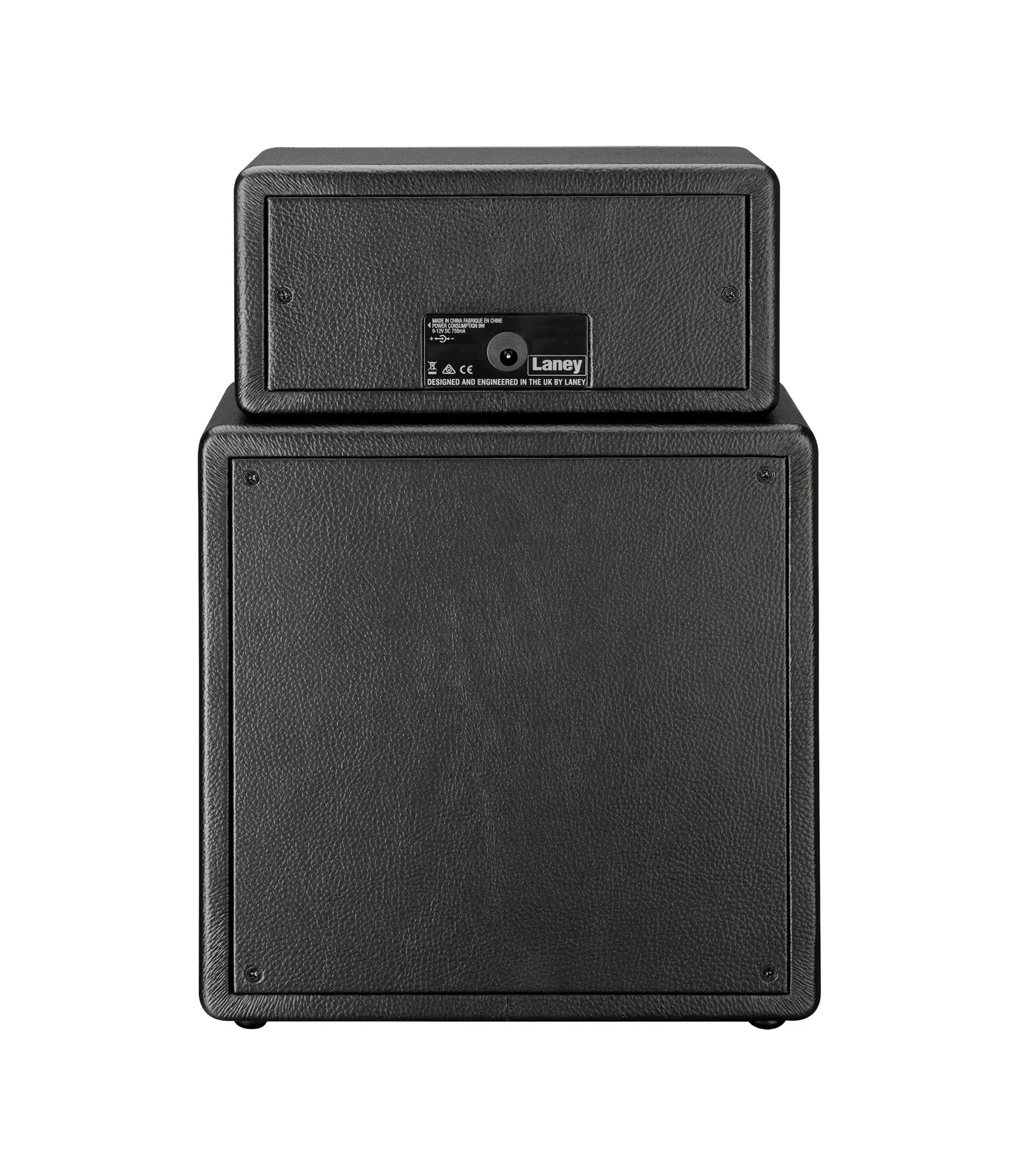 Ampli guitare MINISTACK-IRON stéréo 2x 3W, look Ironheart, 4 x HP 3", 2 canaux, connectique LSI, noir