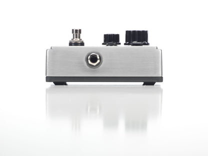 Pédale GUNSLINGER, distorsion Mosfet, fonctionnement sous 9 ou 18V, True Bypass, métal brossé