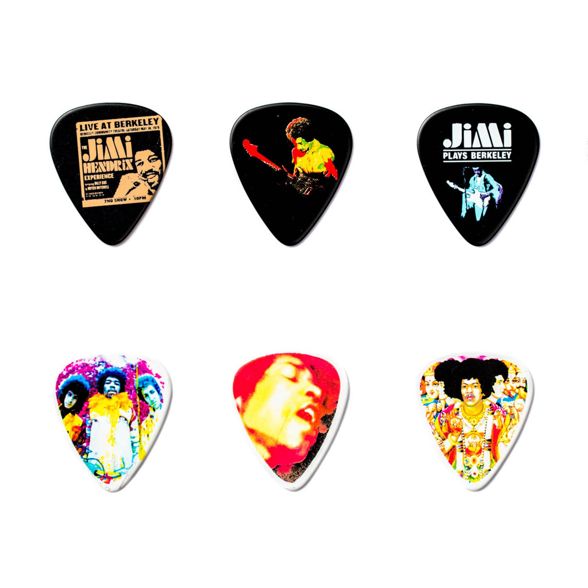 Boite de 12 médiators Jimi Hendrix Band of Gypsys Heavy