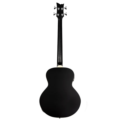 D7E-SBK-4, basse 4 cordes, EQ Ortega MagusPro/B, table épicéa, f/e acajou, manche acajou, noir satiné