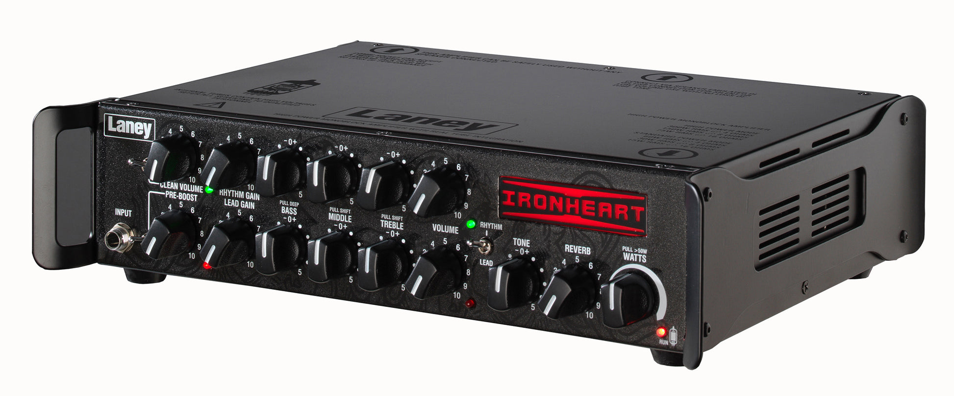 Tête amplifiée 300W & 60W, 3 canaux, 2 lampes de préampli ECC83, 2 modes d'amplification Class D, 3.5 kg, noir