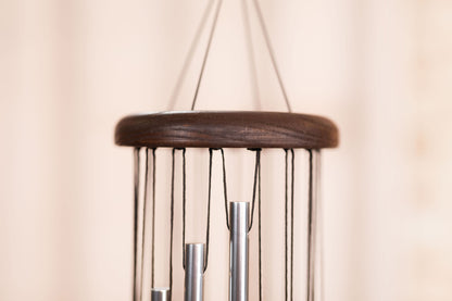 CHIMES SONIC ENERGY SPIRAL 29", ARGENT