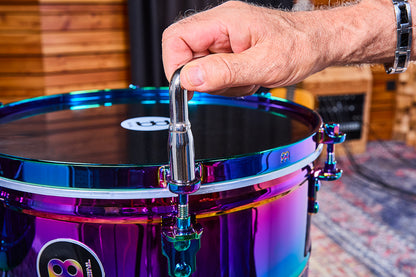 Jeu timbales 14 & 15" Diego Camacho, acier inoxydable, support double embase