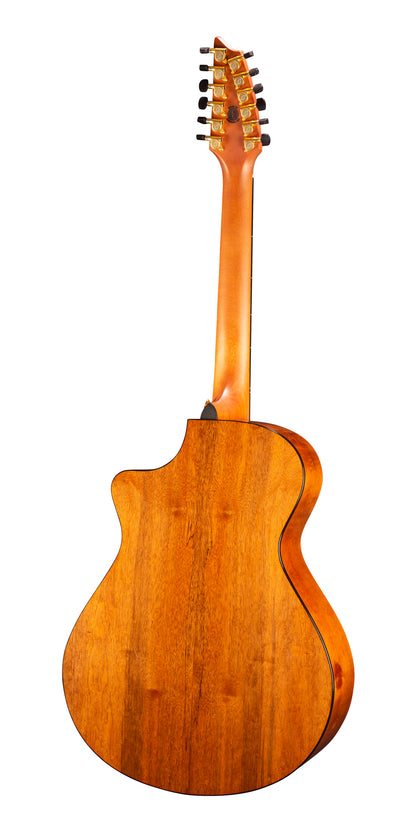 OREGON CONCERTO BOURBON CE 12C, table myrtlewood massif, f/e myrtlewood massif, EQ LR Baggs EAS VTC, étui, bourbon