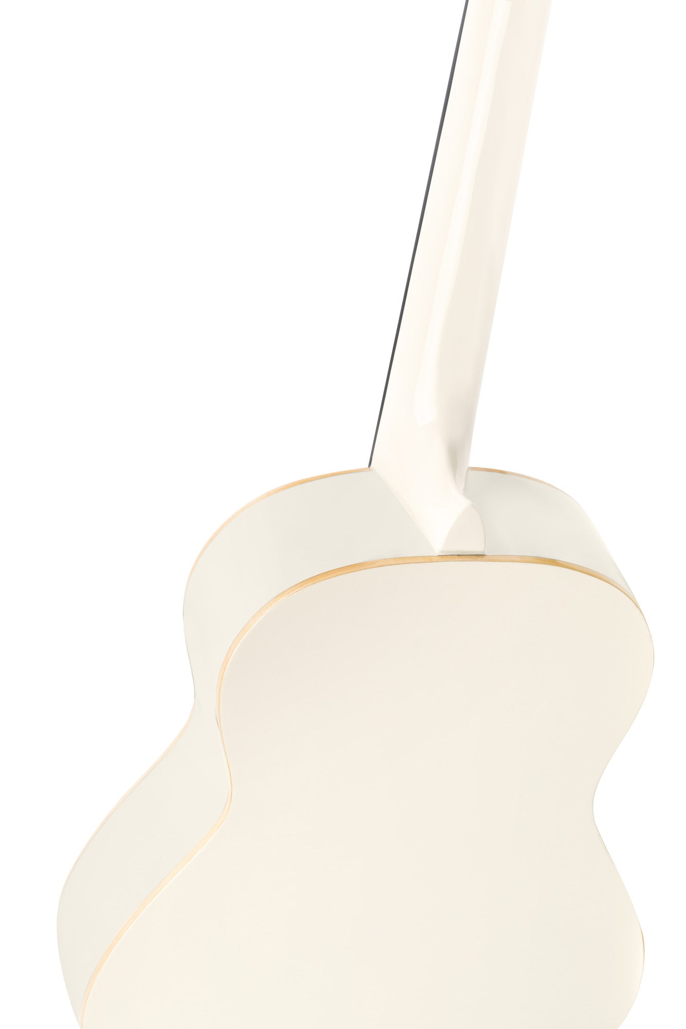 R121-3/4, table épicéa, fond & éclisses acajou, manche acajou (sillet 45 mm), housse, blanc brillant