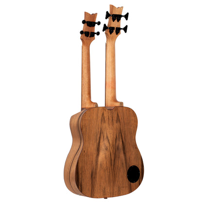 HYDRA-BSTE, modèle double manche (Basse 4 cordes / Ténor 4 cordes), EQ Ortega Custom, table dao, fond et éclisses dao, housse