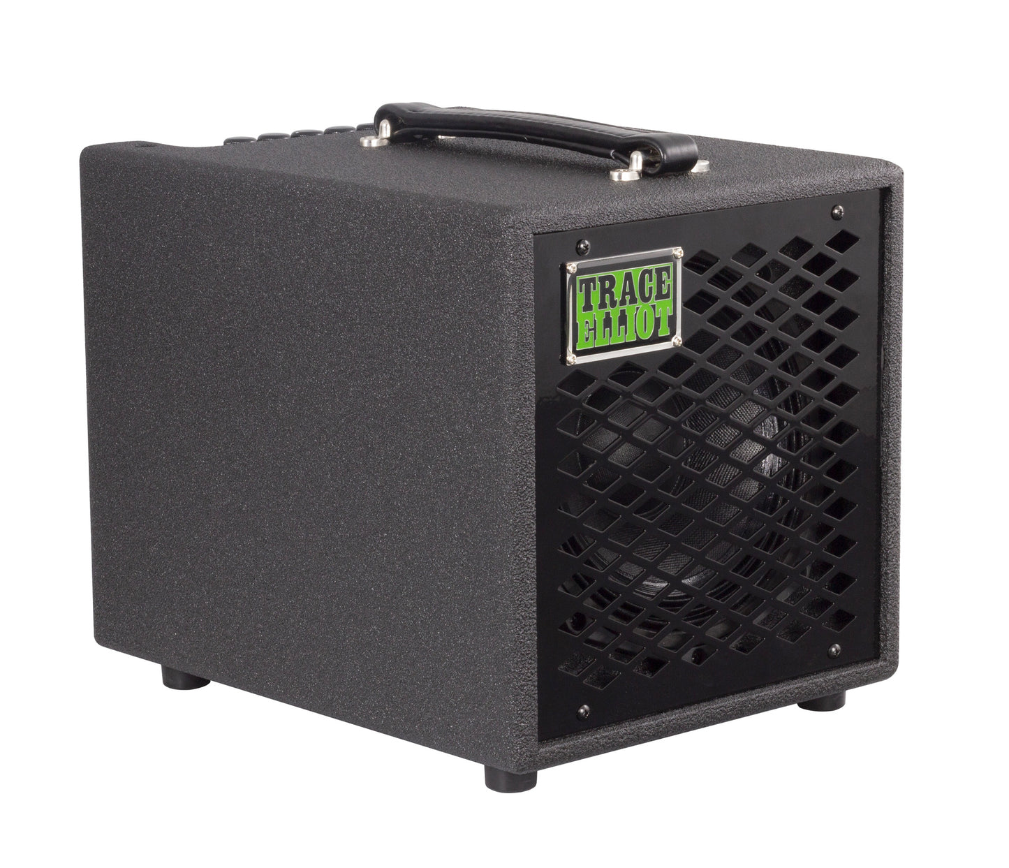 Ampli basse 200W RMS, HP 1x 8", EQ 3 bandes, contrôle du Gain, sortie DI, sortie casque, finition noir