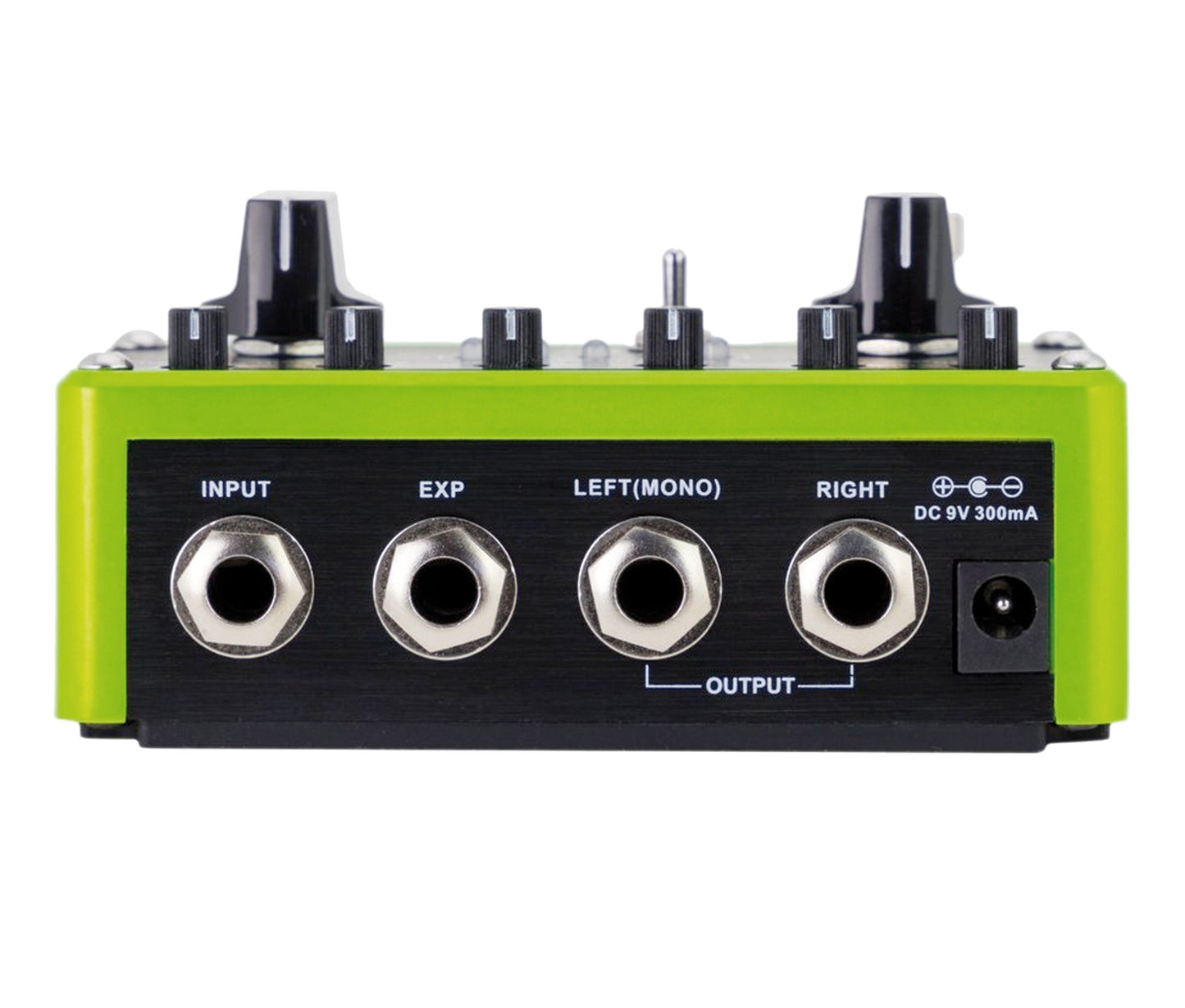 Pédale MOD FACTORY PRO, 2 modules de modulations indépendants (Modes A et B), 16 effets de modulations, vert