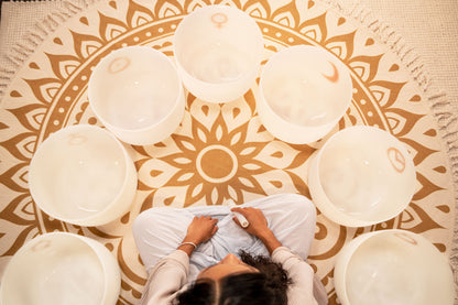 SET SINGING BOWL SONIC ENERGY CRISTAL 12