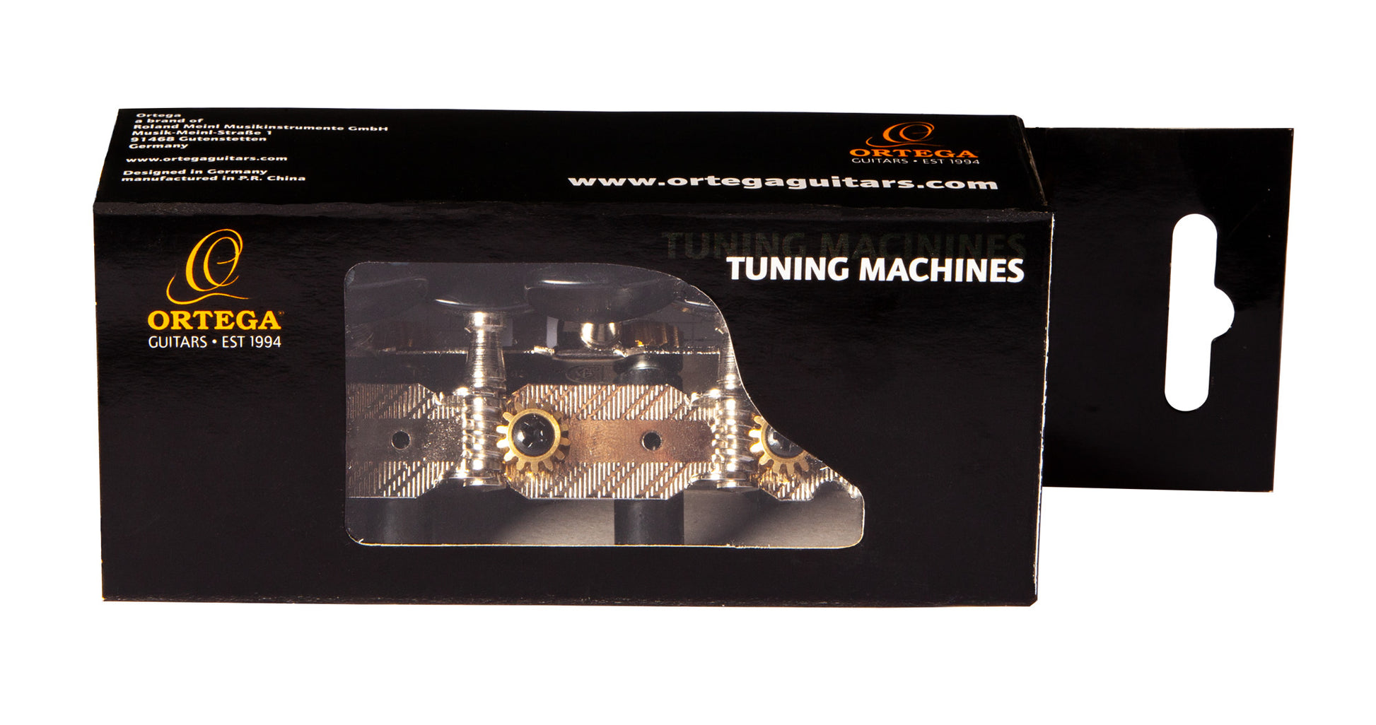 Jeu de mécaniques pour guitare classique série Student, ratio 14:1, plaques chromées, boutons noirs nacrés