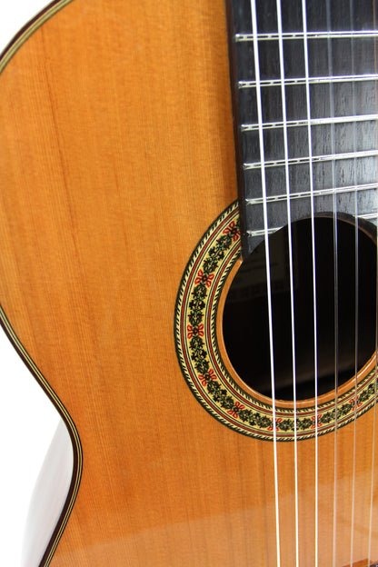 7SM, table épicéa massif, fond & éclisses mongoy massif, touche palissandre, soft case