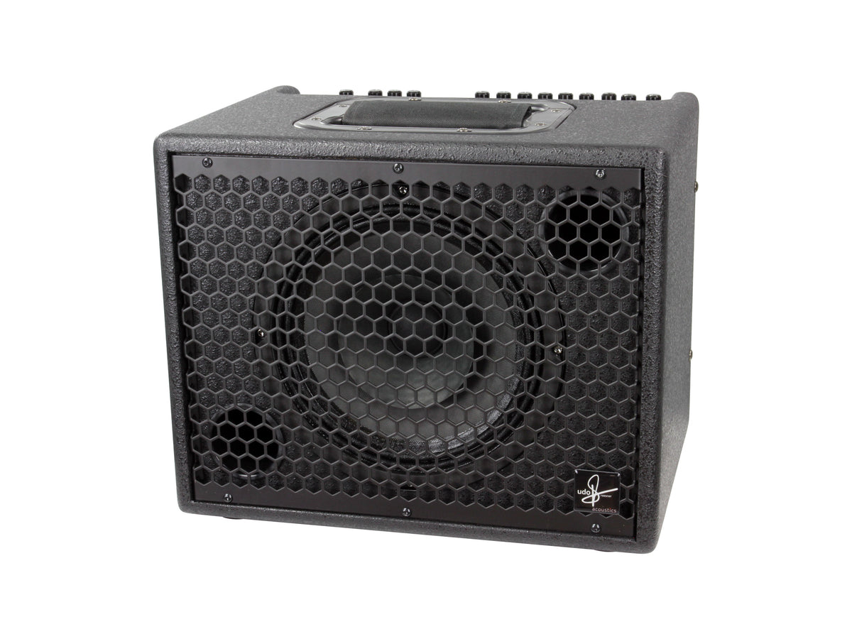 DA CAPO 75, 2 canaux, 75W, HP 8" double cône, EQ 3 bandes par canal, 2 entrées combinées XLR/Jack, effets numériques, noir