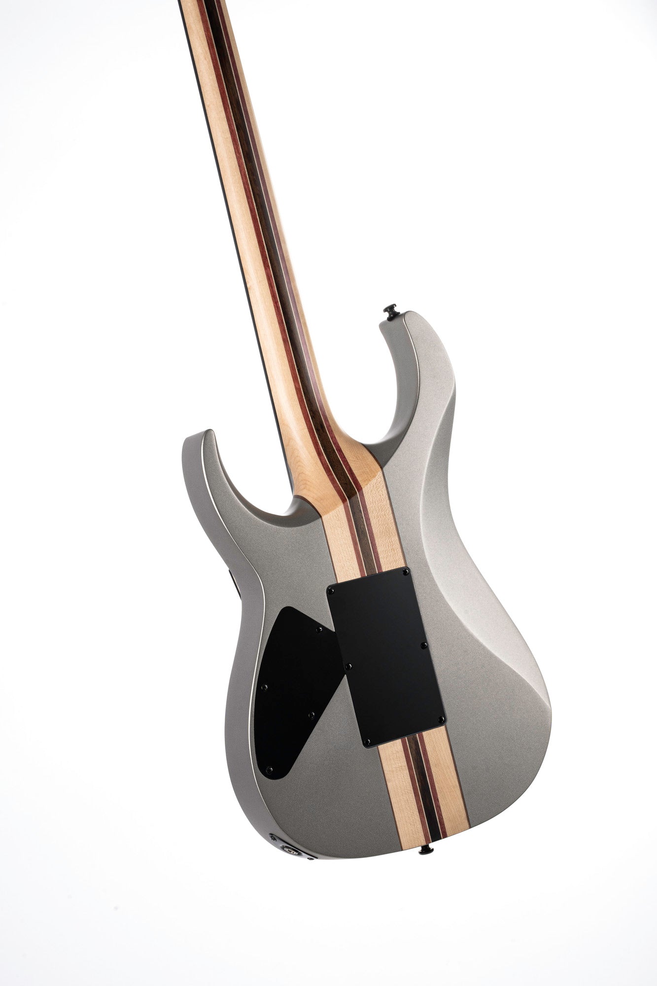 X500 Menace, corps acajou, table érable massif, manche collé 7 pièces, touche ébène, vibrato Floyd Rose, micros Seymour, gris