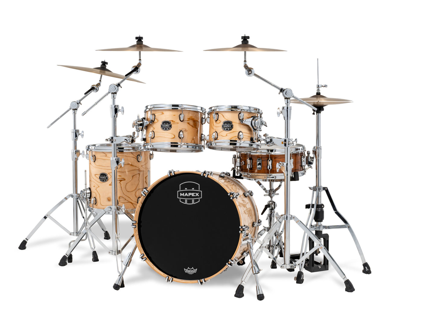 MAPEX SATURN 4 FUTS NATURAL MAPLE BURL