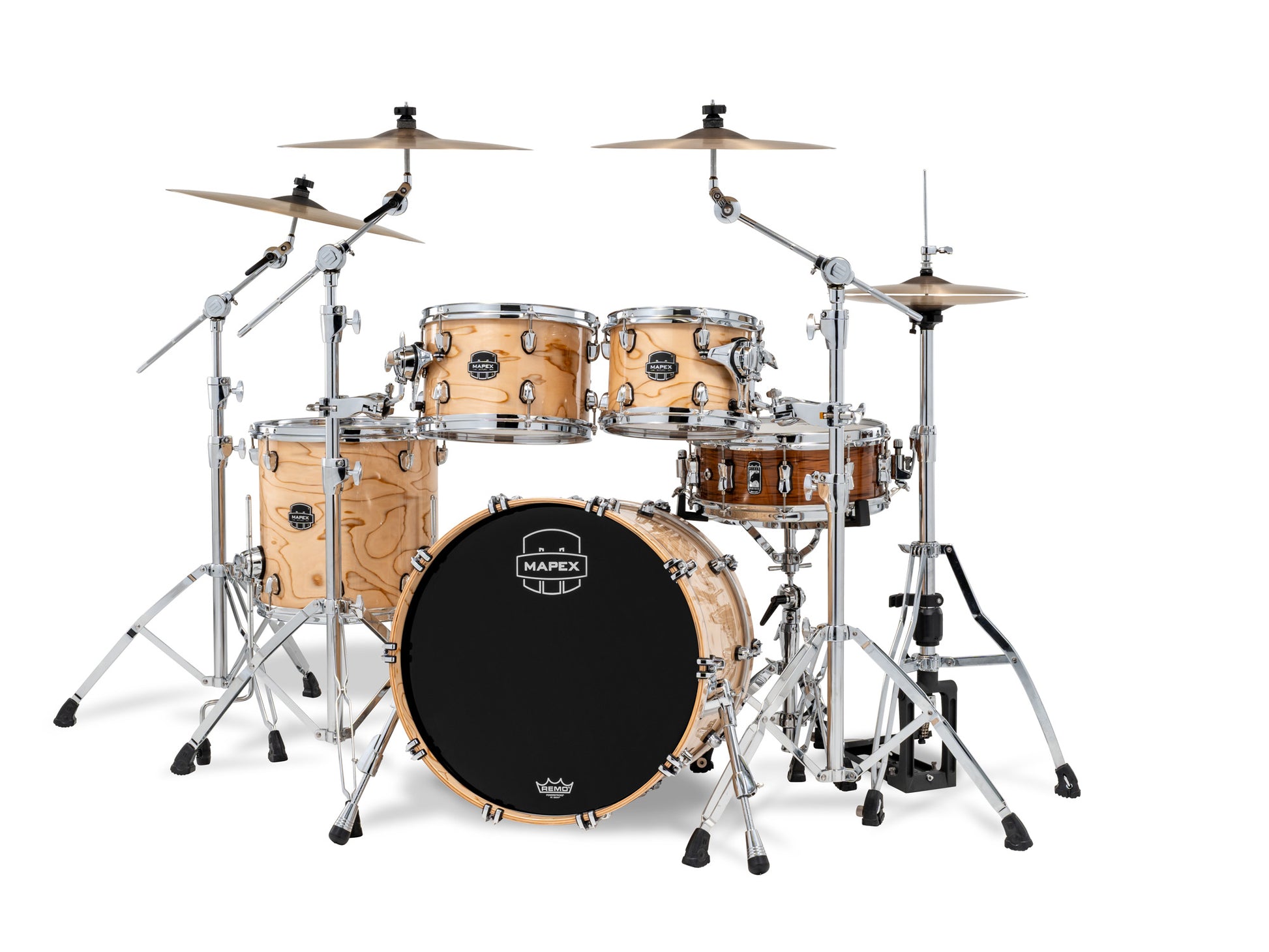 MAPEX SATURN 4 FUTS NATURAL MAPLE BURL