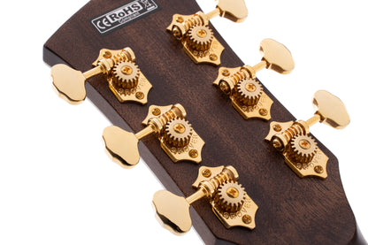 GOLD-OC8, forme Orchestra Model pan coupé, table épicéa Sitka massif, f/e pau ferro massif, EQ Fishman Flex Blend, naturel