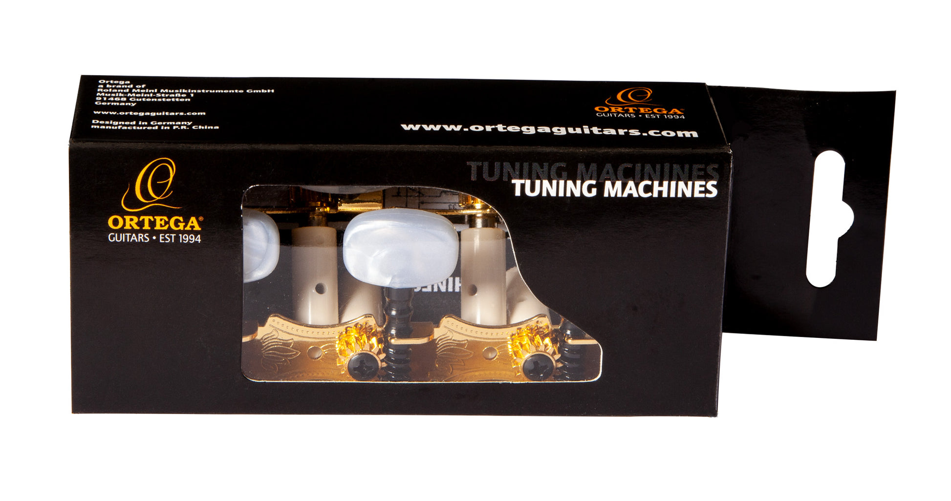 Jeu de mécaniques pour guitare classique série Family Pro, ratio 14:1, plaques dorées, boutons blancs nacrés