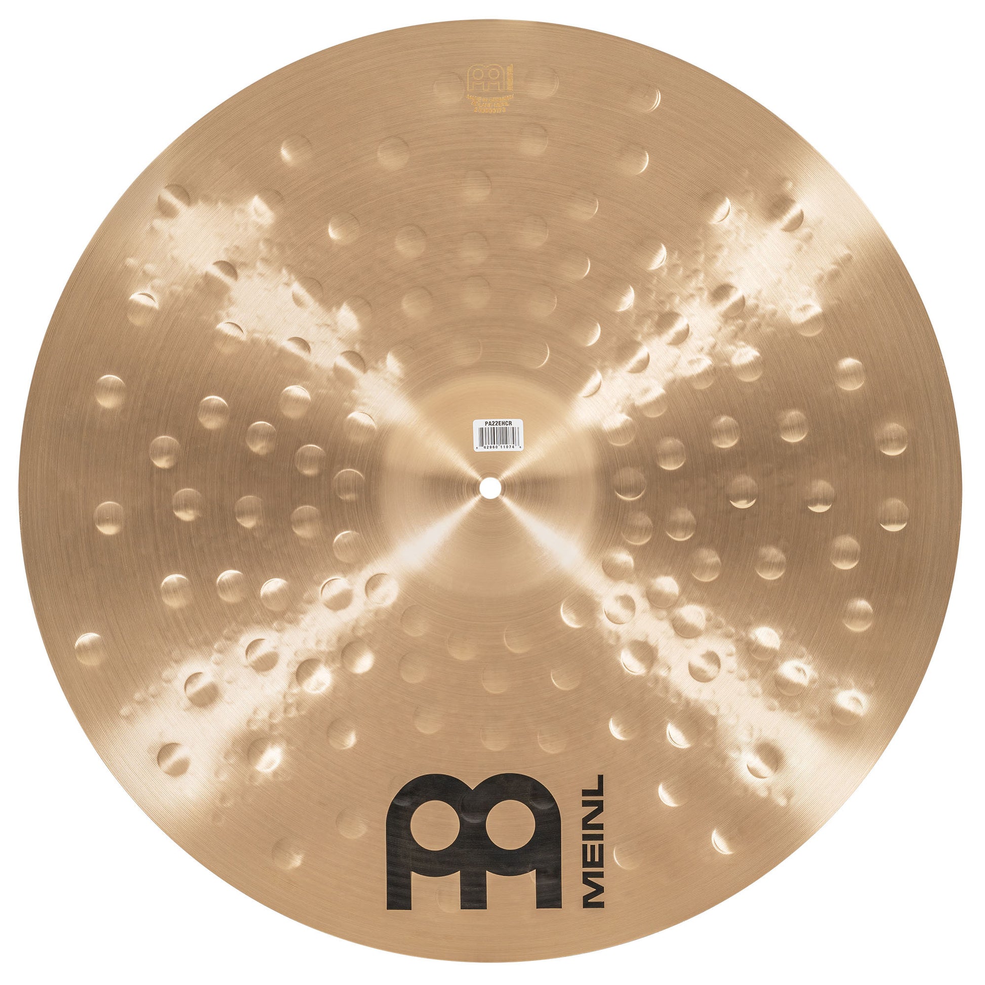 Crash Ride 22" Extra Hammered Meinl Pure Alloy fini traditional martelé