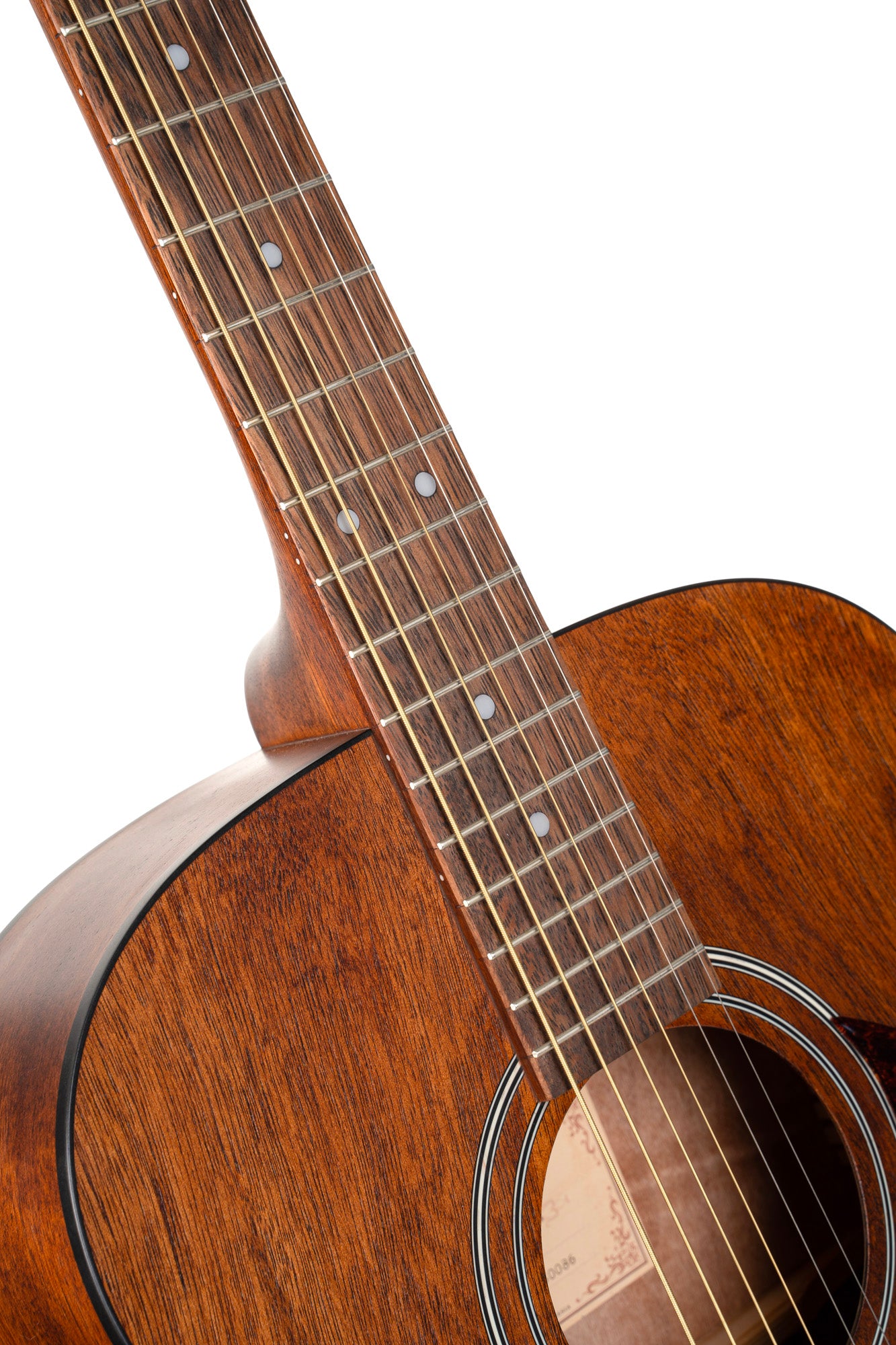 L60MF, forme Orchestra Model, table acajou massif, fond & éclisses acajou, touche laurier ou merbau, EQ Fishman, naturel