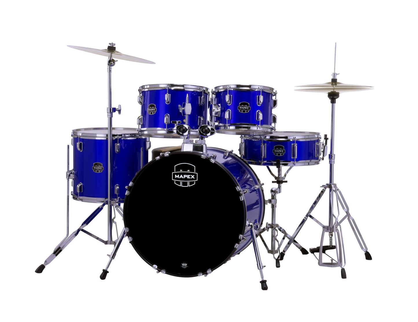 MAPEX COMET FUSION 20 5F BLEU INDIGO COMPLETE AVEC HARDWARE, SIEGE ET CYMBALES