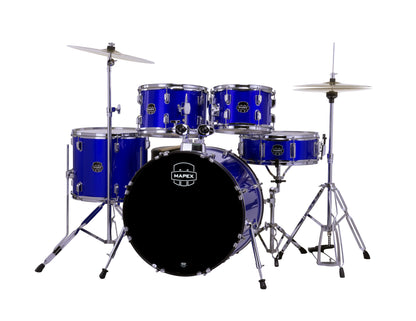 MAPEX COMET FUSION 20 5F BLEU INDIGO COMPLETE AVEC HARDWARE, SIEGE ET CYMBALES