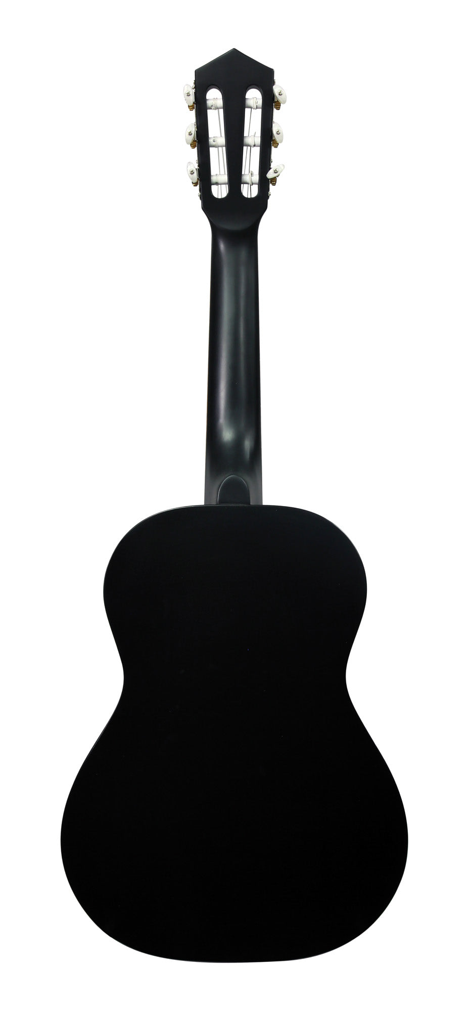 Guitare classique 1/2, table épicéa, fond & éclisses acajou, manche acajou, sillet 45 mm, cordes Bosset, noir satiné