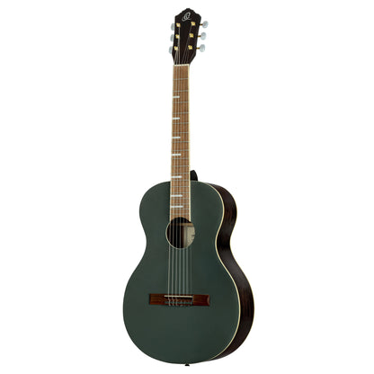 RRA-PLT, forme Parlor, table épicéa, fond & éclisses acajou, sillet 52 mm, housse assortie, platinium brillant