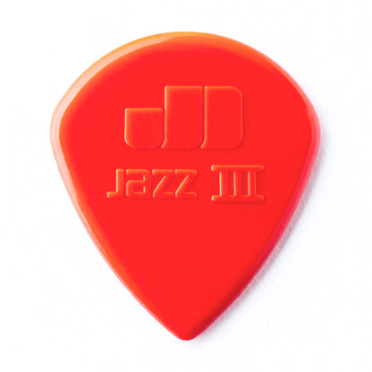 JAZZ III, sachet de 6 médiators nylon, rouge