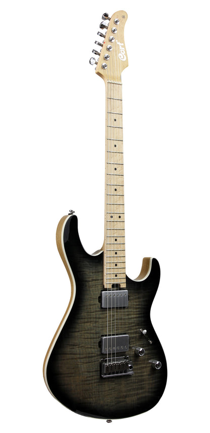 G290 FAT, série limitée, corps frêne léger, table érable flammé, touche érable birdseye, 2 micros Voiced Tone, black burst