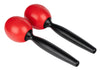 Nino 575R Ronde plastic maracas, middelgroot, rood