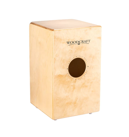 CAJON PRE-AMPLIFIE MEINL WOODCRAFT, CORPS ET FACADE EN BOULEAU BALTIQUE, 3 PIEZO, SNARE, FINITION NATURELLE